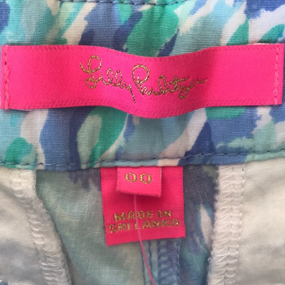 NWT LILLY PULITZER 5" Buttercup Stretch Short size 00 scallop hem shorts - Picture 4 of 5